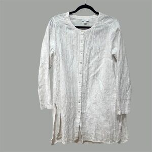 J. Jill cotton/linen button down tunic Medium